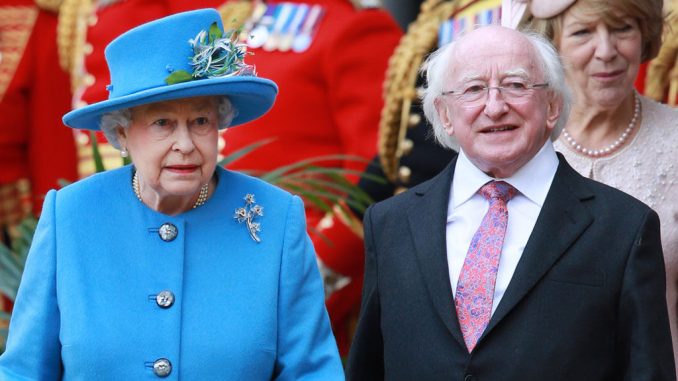 The Queen with Irish President Michael D Higgins